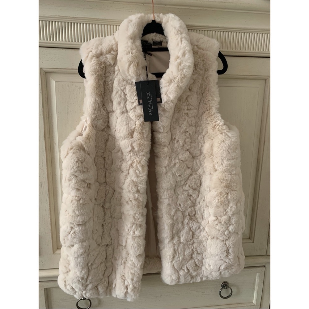 NEVER WORN Rachel Zoe Faux Fur Vest